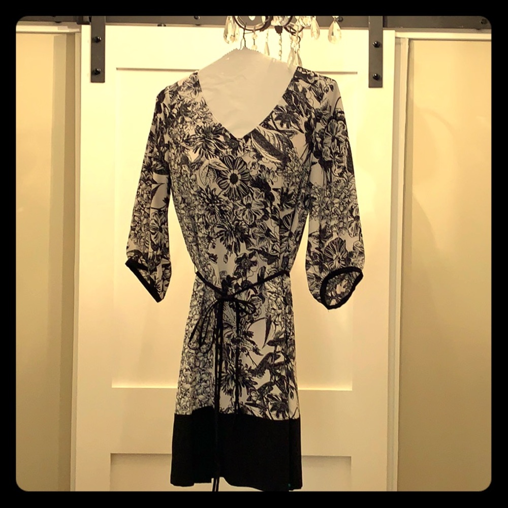 Black & White floral dress